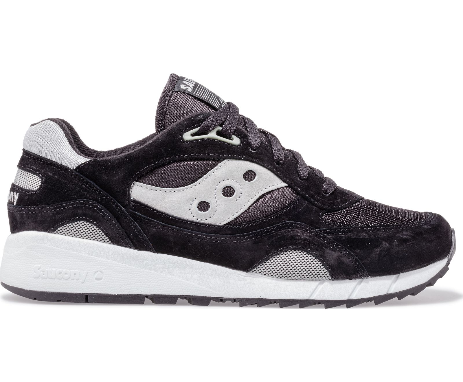 Men\'s Saucony Shadow 6000 Originals Black / Silver | Singapore 425OKIR